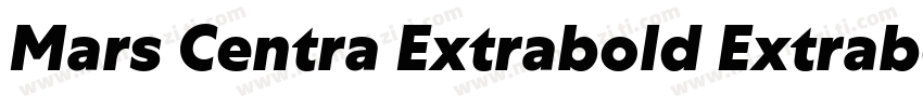 Mars Centra Extrabold Extrabold字体转换